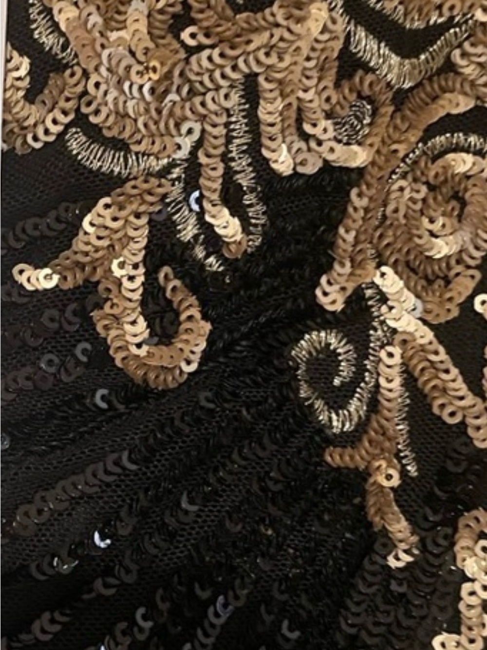 Baltic Born Black Maxi Dress with Gold Embellishment - Picture 2 of 5